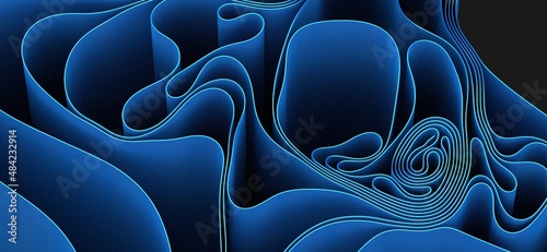abstract blue wave backgrou...