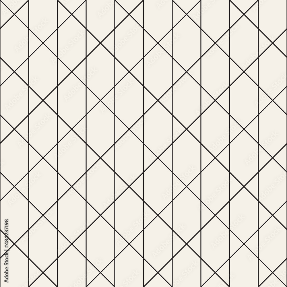 Fototapeta premium Vector seamless pattern. Repeating geometric elements. Stylish background design.