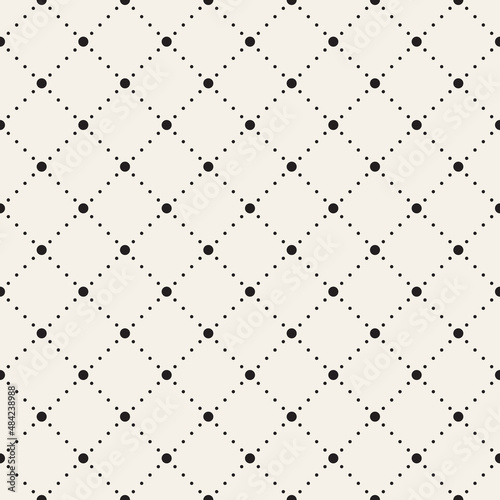 Vector seamless pattern. Repeating geometric elements. Stylish background design.