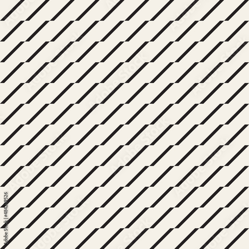 Vector seamless pattern. Repeating geometric elements. Stylish background design.