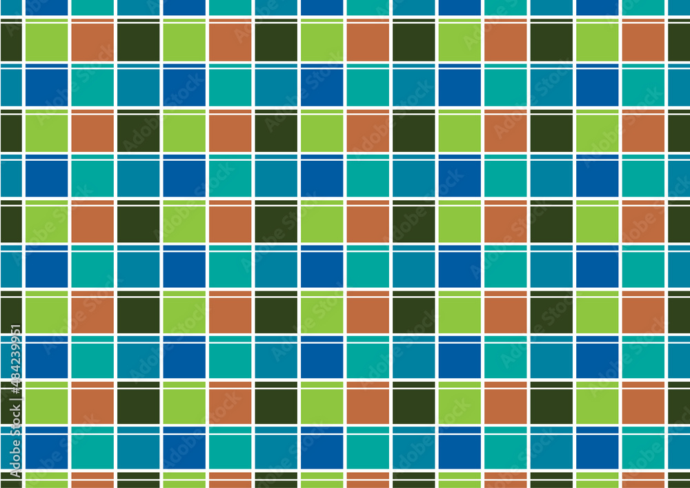 Fototapeta premium multicolored square and color palette