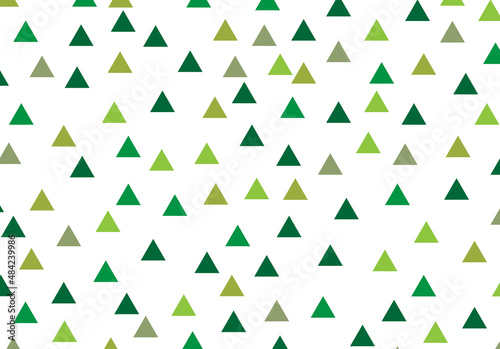 green triangle on a white background