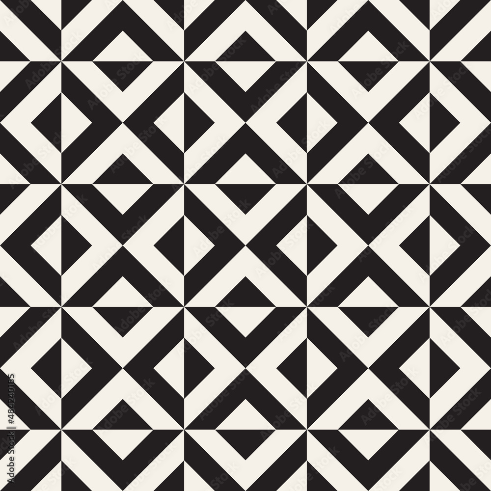 Vector seamless pattern. Repeating geometric elements. Stylish background design.