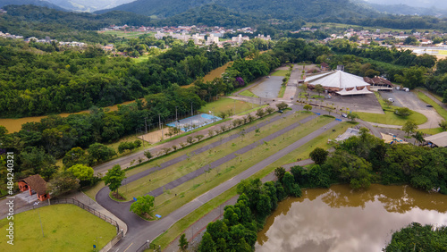 Parque Municipal Henry Paul na cidade de Timbó em Santa Catarina