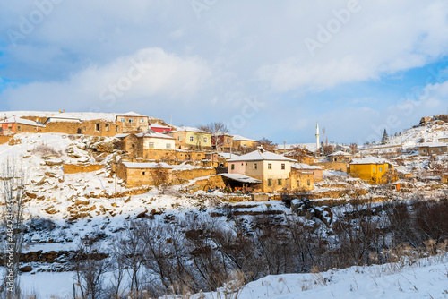 Dogantarla Village near Guzelyurt Town in Aksaray of Turkey