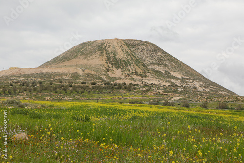 Ruins of Herodium Fortress of Herod the Great, Judaean Desert near to Jerusalem, Israel. High quality photo photo