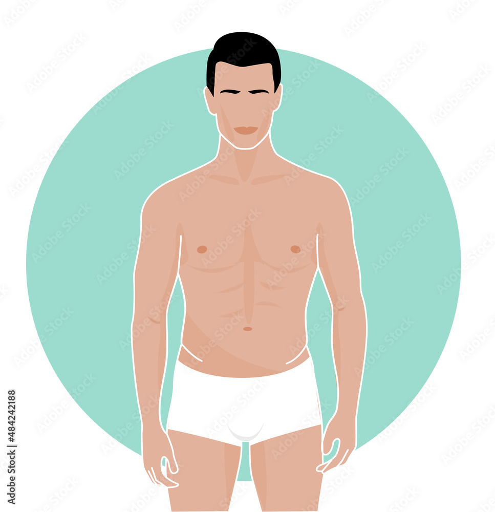 Fototapeta premium Sexy and athletic guy with boxes