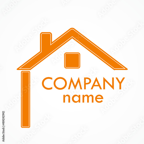 house shape trendy logo / business symbol