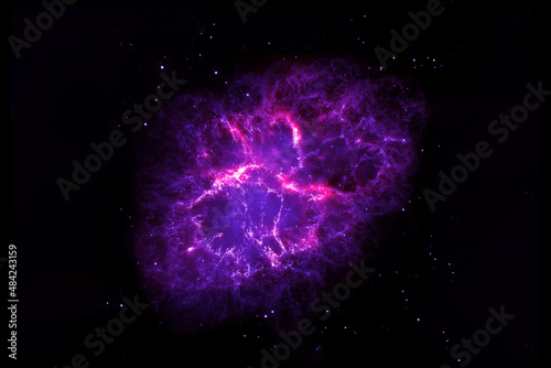 Fototapeta Naklejka Na Ścianę i Meble -  Beautiful, bright, distant galaxy. Background texture. Elements of this image furnished by NASA