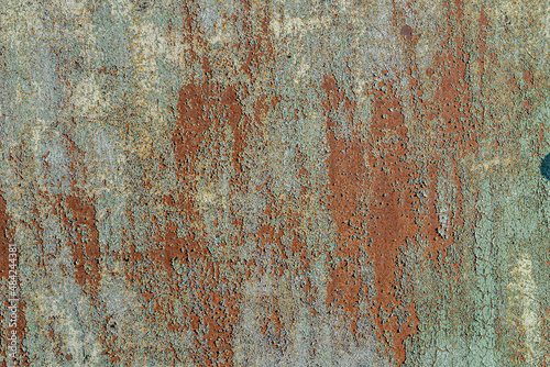 rusty iron green paint Texture © andRiU