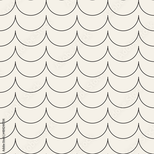 Vector seamless pattern. Repeating geometric elements. Stylish background design.