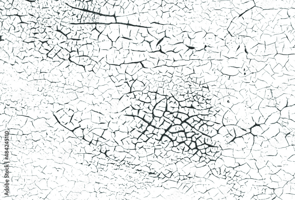 Vector black and white grunge pattern made from natural oil paint crackle. Cool texture of cracks, stains, scratches, splashes for print and design. Crackle paint overlay. EPS10. Vector black and white grunge pattern made from natural oil paint crackle. Cool texture of cracks, stains, scratches, splashes for print and design. Crackle paint overlay. EPS10.