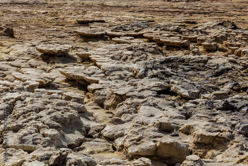 Dallol volcanic landscape in the Danakil depression, Ethiopia.