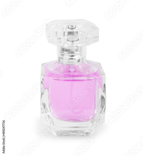 Perfume glass bottle mockup, blank cosmetic bottles template. Package design.
