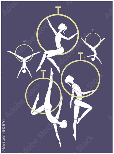 Aerial Hoop Silhouettes	