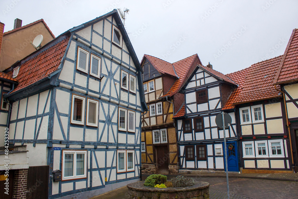 picturesque houses in Bad Sooden-Allendorf in the Werra Valley in Germany