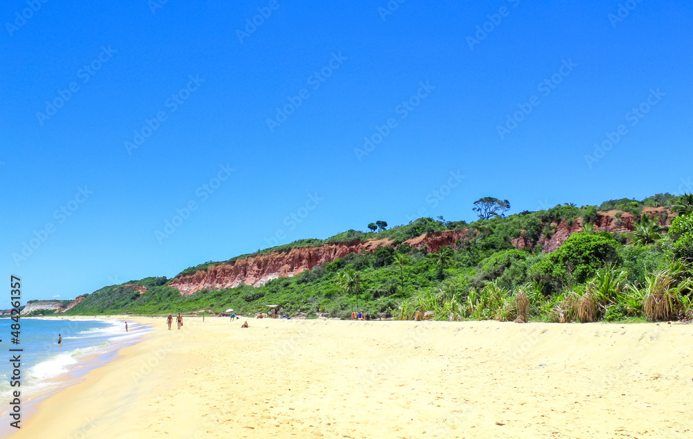 areia da praia de Arraial d'Ajuda Bahia Brasil