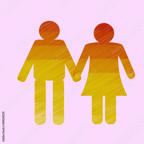 Satz von Logo-Vorlagen für menschliche Beziehungen, Wohltätigkeit, Teamarbeit und Freundschaft. Buntes Vektorsymbol