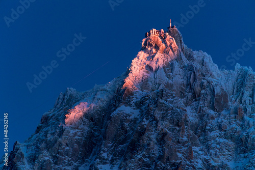 Aiguille coucher du soleil 10-01-2022