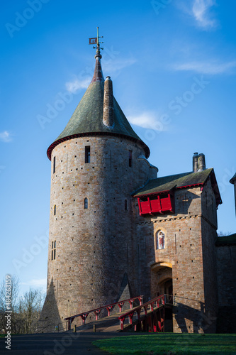 Castell Coch, A Fairy Tale Castle in Tongwynlais, Cardiff, Wales photo