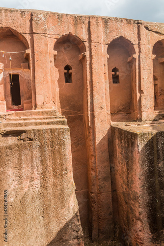 Bet Gabriel-Rufael (House of the angels Gabriel and Raphael)  rock-hewn church in Lalibela, Ethiopia photo