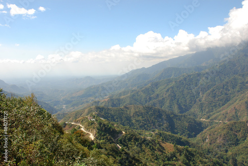 mountain landscape on hike from Quetzaltenango to Panajachel in Guatemala