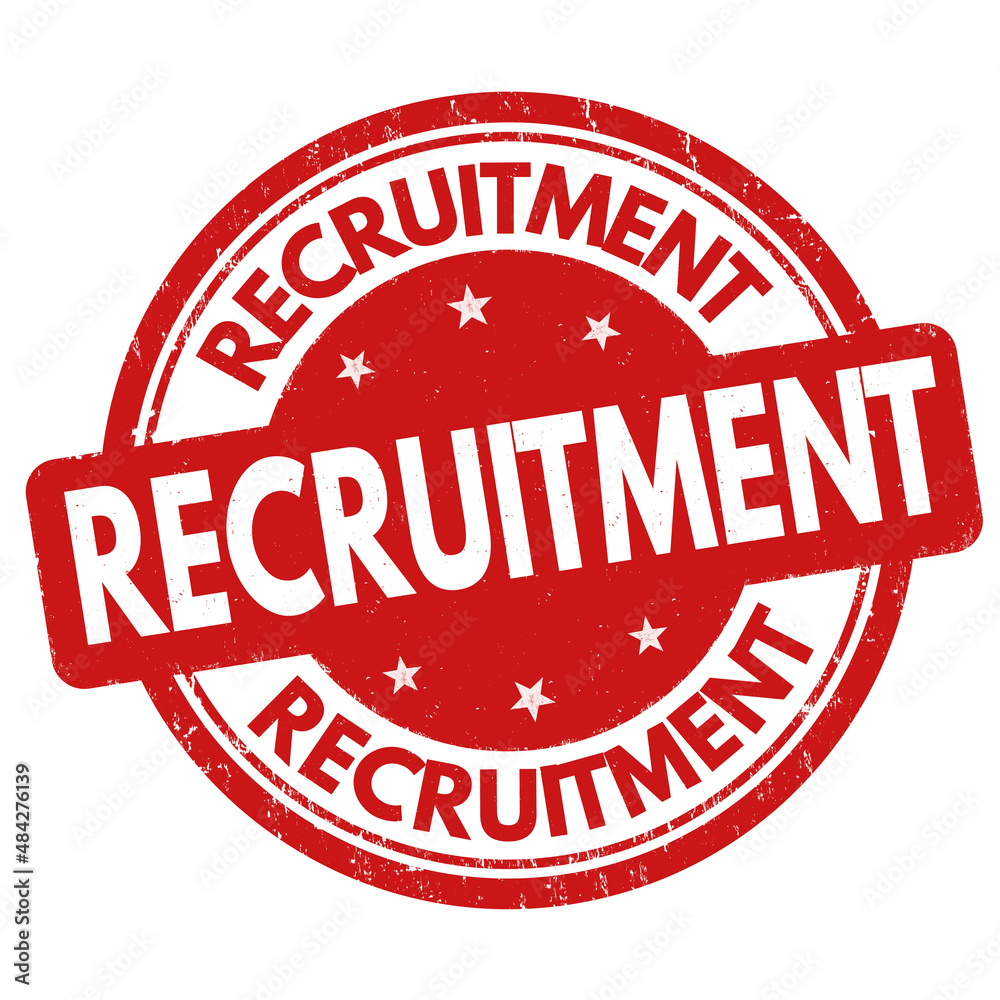 Recruitment grunge rubber stamp Recruitment grunge rubber stamp