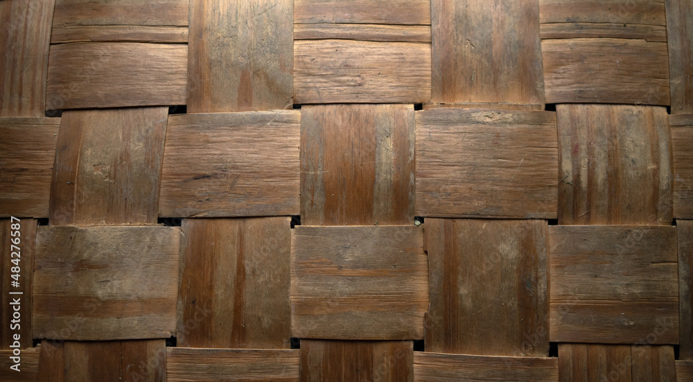 Photo of the basket weaving texture.An antique basket made of straw. Vintage background of square patterns. Photo of the basket weaving texture.An antique basket made of straw. Vintage background of square patterns.