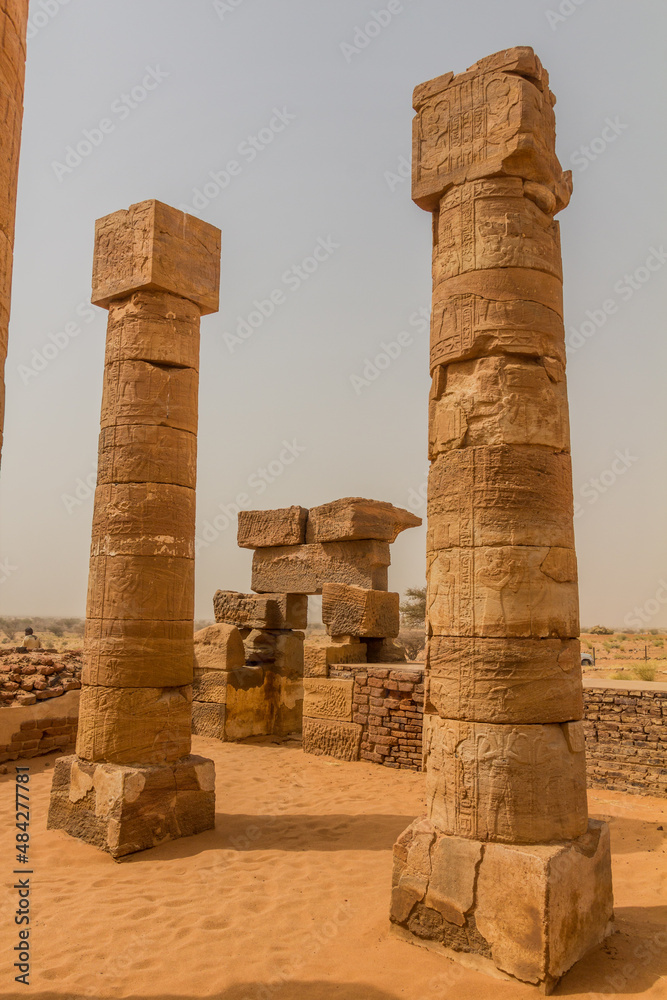 Temple of Amun ruins in Naqa, Sudan