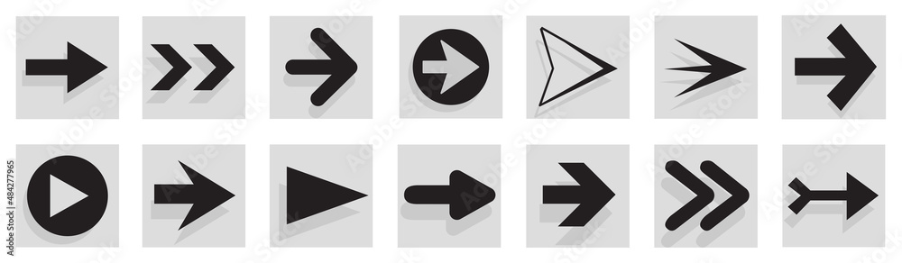 Arrow icon set isolated on background. Arrows vector collection. Different arrow icons in flat style. Creative arrows template for web site, app, graphic design, ui and logo. Arrow vector symbol Arrow icon set isolated on background. Arrows vector collection. Different arrow icons in flat style. Creative arrows template for web site, app, graphic design, ui and logo. Arrow vector symbol