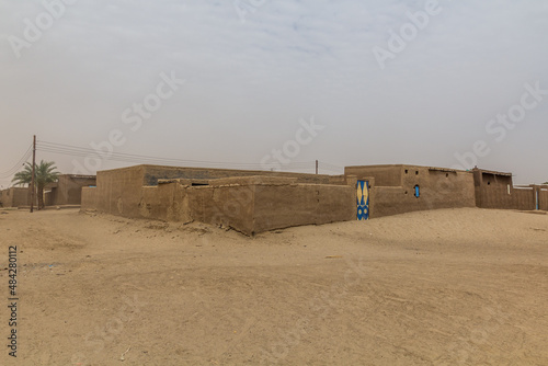 Nubian village on a sandy island in the river Nile near Abri, Sudan photo