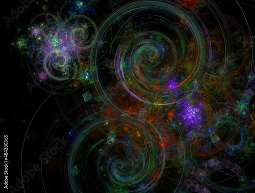 Imaginatory fractal abstract background Image