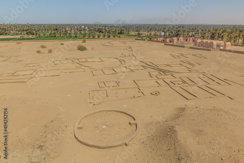 Ruins of the ancient city Kerma, Sudan photo