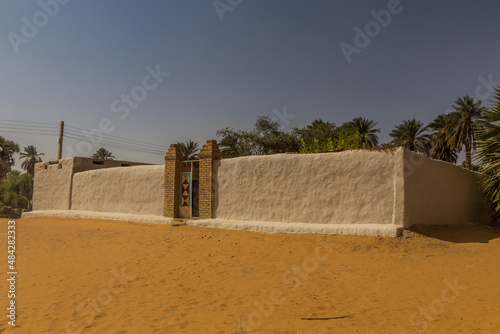 Traditional Nubian house in Sudan photo