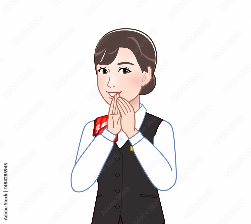 サービス業の女性 サービス業の女性