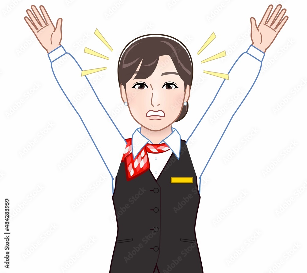 サービス業の女性 サービス業の女性