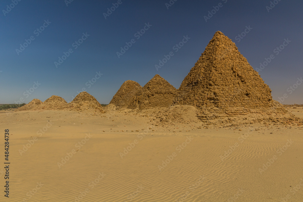 View of Niru pyramids near Karima, Sudan View of Niru pyramids near Karima, Sudan