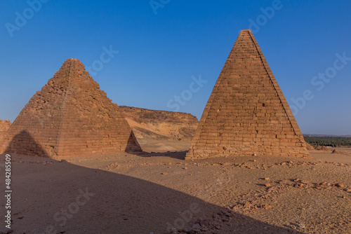 Barkal pyramids near Karima  Sudan