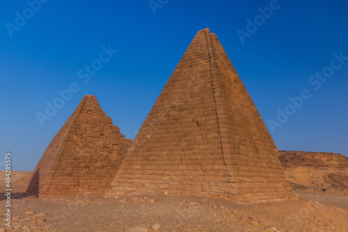 Barkal pyramids near Karima  Sudan