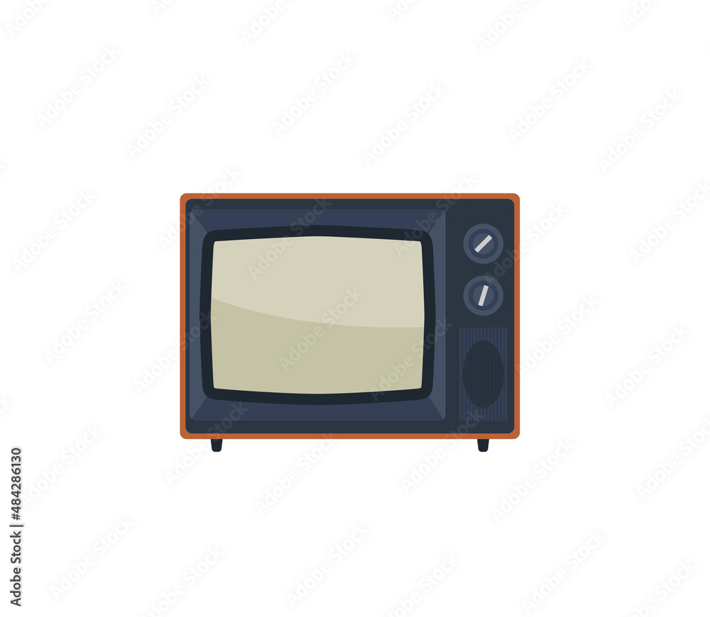 Television vector isolated icon. Emoji illustration. TV vector emoticon Television vector isolated icon. Emoji illustration. TV vector emoticon