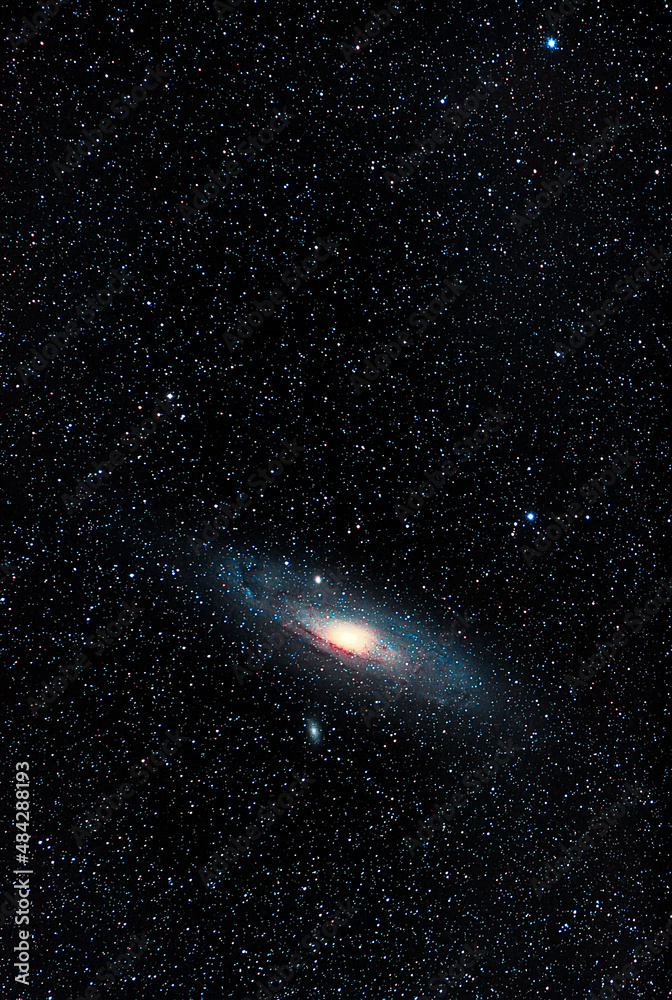 Fototapeta premium Andromeda Galaxy in Portrait Mode
