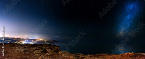 Milky Way at Majjistral Point Panorama