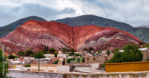 Fotografi The marvellous seven-coloured hill of Purmamarca