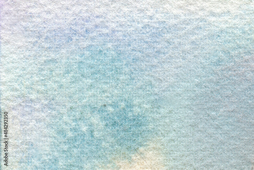 abstract blue watercolor hand-painted background, big grainy paper texture