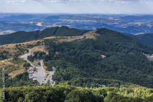 View from Freedom Monument on Shipka Pass  Balkan Mountains in Bulgaria