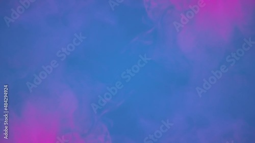 Real smoke on color background photo