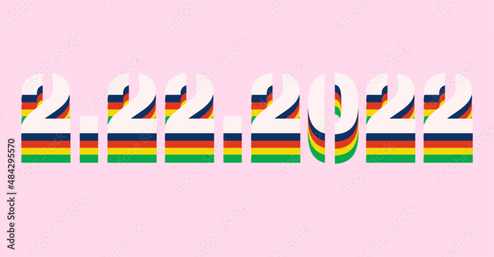 Obraz premium tuesday, 22 february 2022 banner