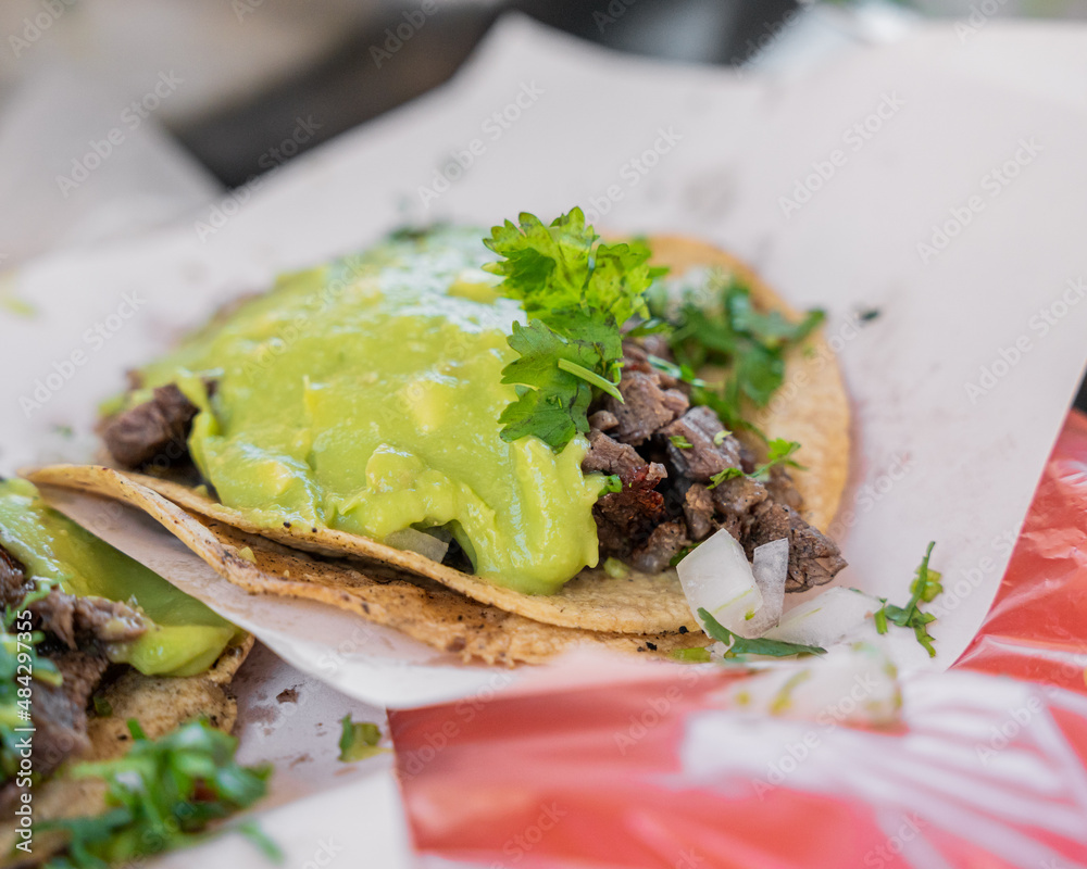 preparation of Mexican Style Carne Asada Taco preparation of Mexican Style Carne Asada Taco
