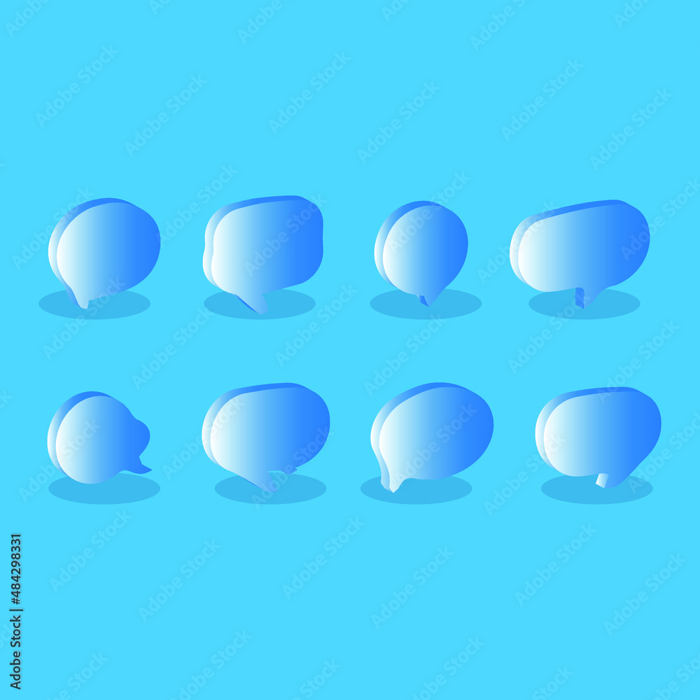 3d chat bubble or dialog chat box
3d chat bubble or dialog chat box