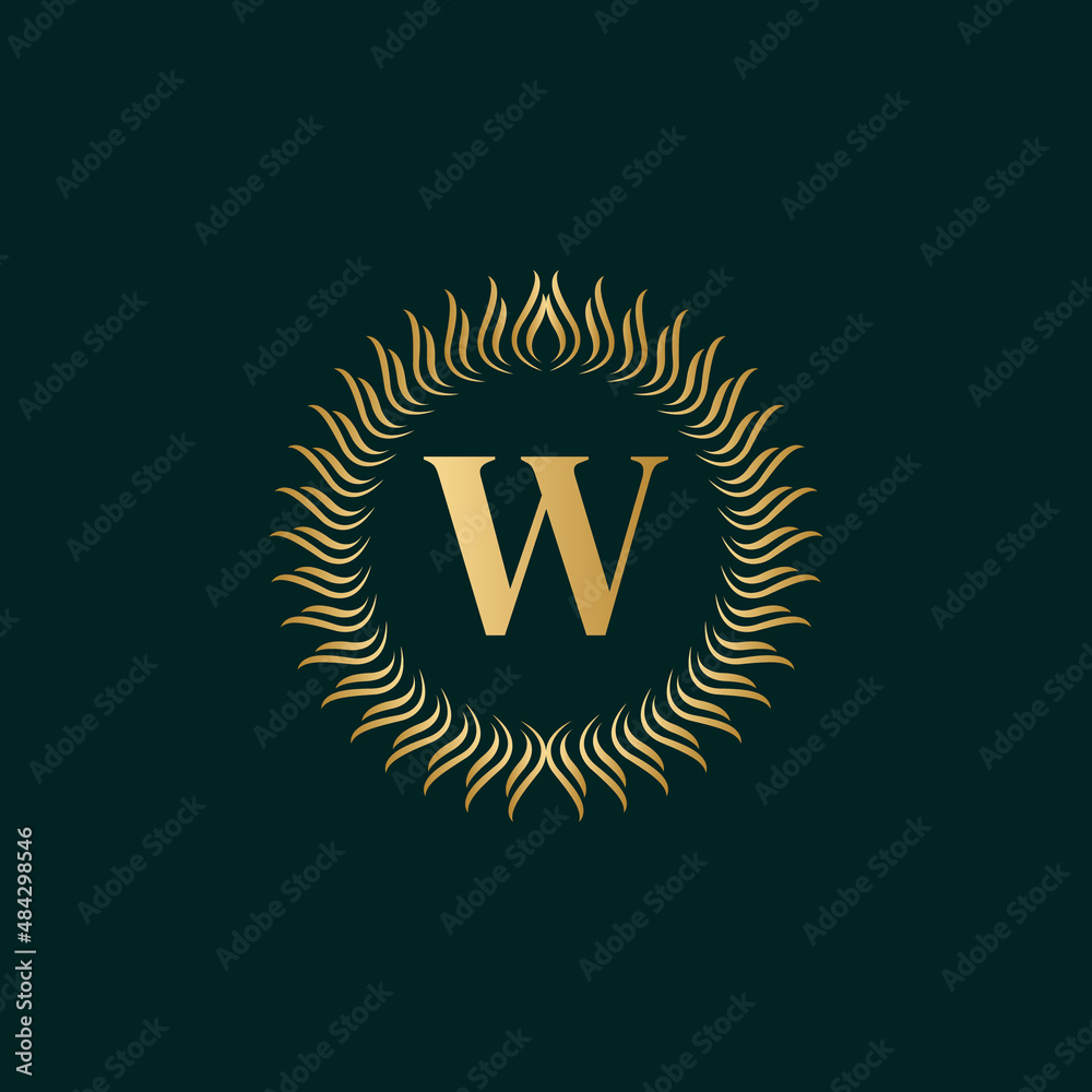 Emblem Letter W Weaving Circle Monogram Graceful Template. Simple Logo Design for Luxury Crest, Royalty, Business Card, Boutique, Hotel, Heraldic. Calligraphic Vintage Border. Vector Illusration Emblem Letter W Weaving Circle Monogram Graceful Template. Simple Logo Design for Luxury Crest, Royalty, Business Card, Boutique, Hotel, Heraldic. Calligraphic Vintage Border. Vector Illusration